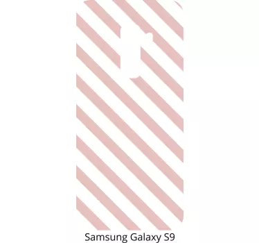 STRIPED PINK PATTERN Samsung stickers - TenStickers