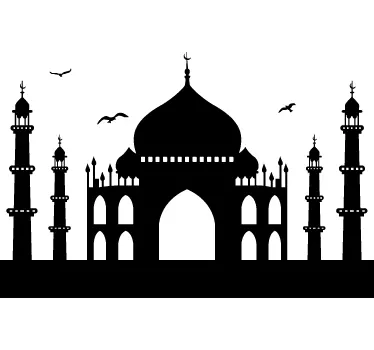 Taj Mahal Travel Sticker - TenStickers