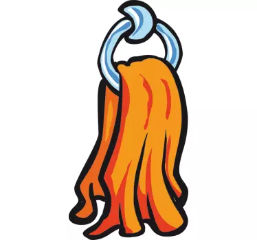 Towel Wall Sticker - TenStickers