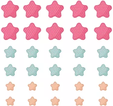 Pack of 30 Varied Stars Wall Stickers - TenStickers