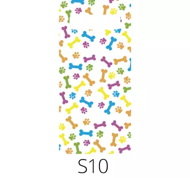 Vibrant Paw Imprints Samsung stickers - TenStickers