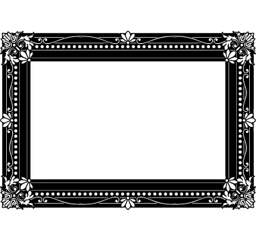 Vintage Frame Sticker - TenStickers