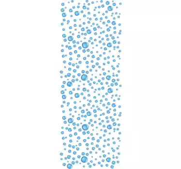 Water Drops Shower Sticker - TenStickers