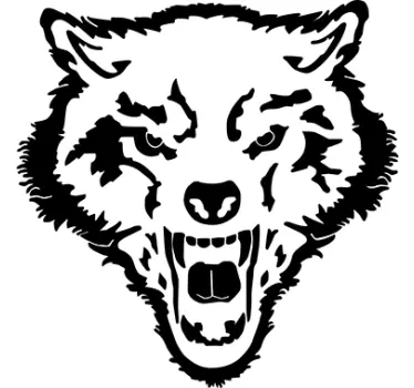 Wild Wolf Decal - TenStickers