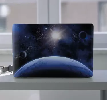 3D space scene laptop decal - TenStickers