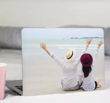 Personalisable photo laptop sticker - TenStickers