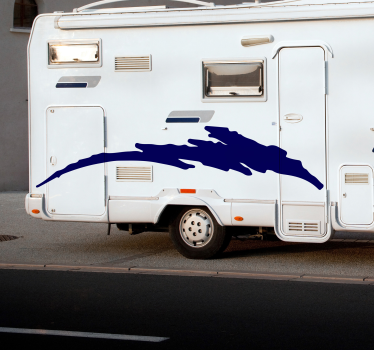 Decorative side caravan decoration wall decal - TenStickers
