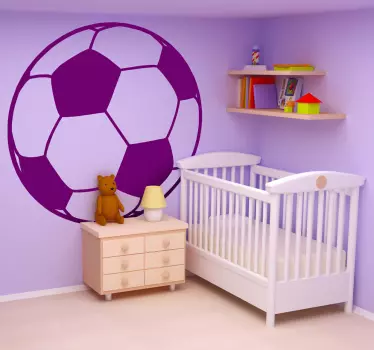 Monochrome Football Wall Sticker - TenStickers