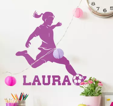 Personalizable football football decal - TenStickers