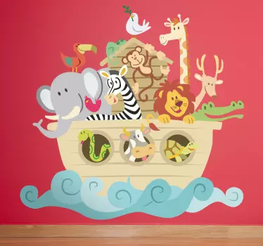Noah's Ark kids room wall sticker - TenStickers