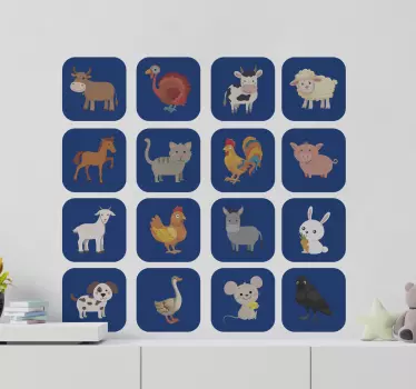 Animals farm animal decal - TenStickers