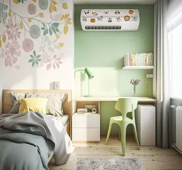 Animal air conditioner Sticker - TenStickers