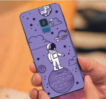 ASTRONAUT IN SPACE Samsung stickers - TenStickers