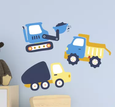 Bagger symbols kids Kids bedroom wall sticker - TenStickers