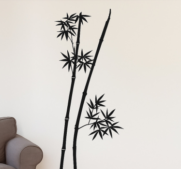 Bambu Stick living room wall sticker - TenStickers