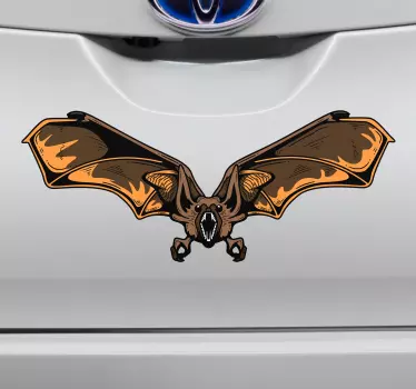 Bat halloween car sticker - TenStickers