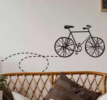 Bike Trail Wall Decal - TenStickers