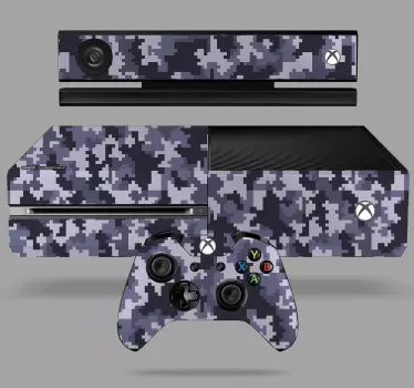 Blue camouflaged effect xbox decal - TenStickers