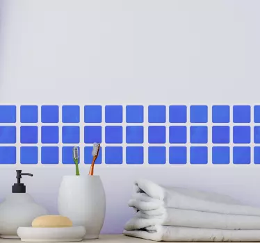 Blue shades board tile transfer - TenStickers