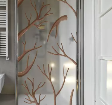 Bubble branches shower sticker - TenStickers