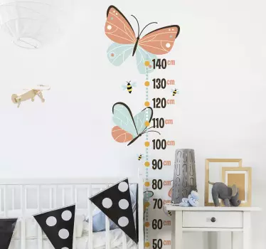 butterflies and bees butterfly wall decal - TenStickers