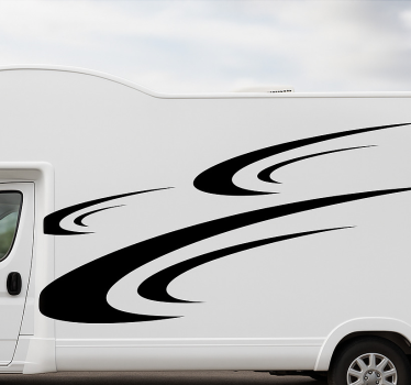 Campervan decal aero-dynamic velocity - TenStickers