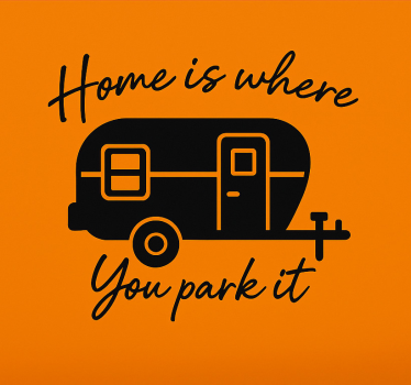 Campervan decal sweet home camper - TenStickers