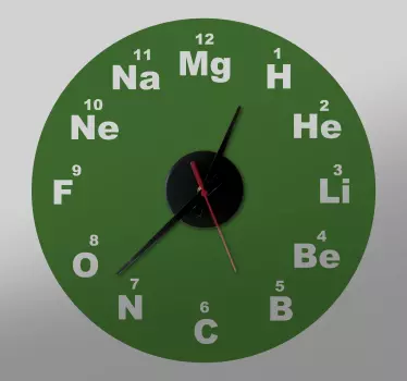 Chemical clock decal - TenStickers