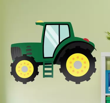 Kids Wall Tractor Sticker - TenStickers
