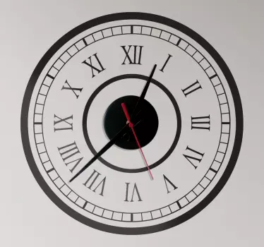 Classic Station Clock Sticker - TenStickers