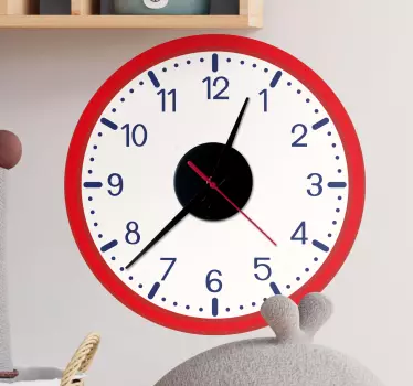 Classic Timepiece Design clock wall sticker - TenStickers