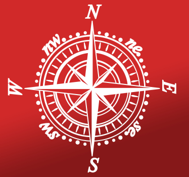Classical compass Car Decal - TenStickers
