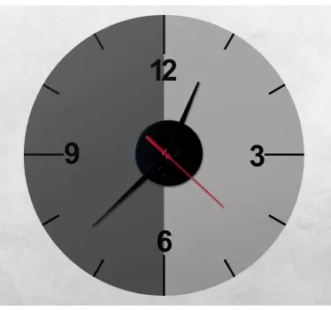 Clock wall sticker minimalist timepiece design - TenStickers