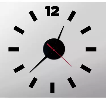 Clock wall sticker modern minimalist timepiece - TenStickers