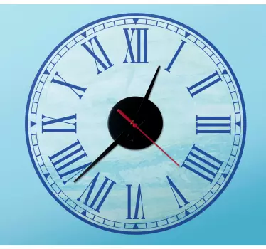 Clock wall sticker with classic roman numerals - TenStickers