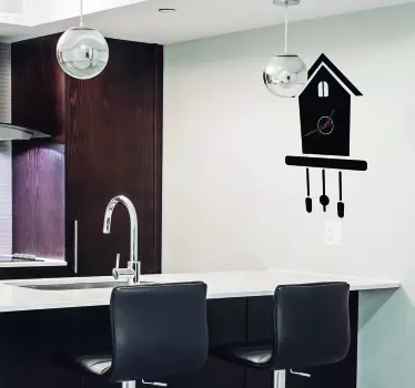 Cuckoo Wall Clock Sticker - TenStickers