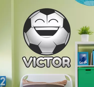 Custom Soccer football decal - TenStickers