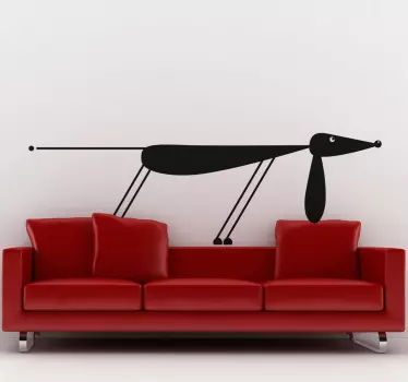 Dachshund Wall Sticker - TenStickers