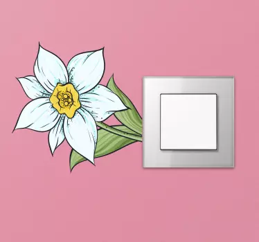 daffodil flower wall decor - TenStickers