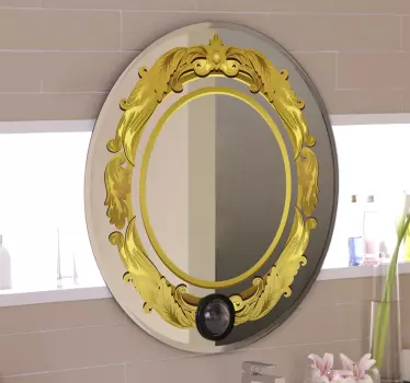 decorative mirror frame  sticker - TenStickers