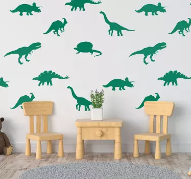 Different dinosaurs Home Wall Sticker - TenStickers