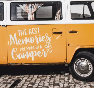 Drive a van campervan decal - TenStickers