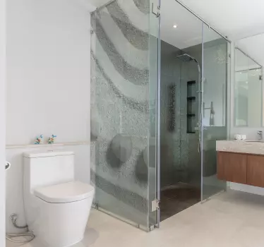 Enclosure zen path sand showerdecal - TenStickers