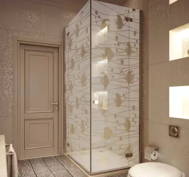 Fish Translucent Shower Sticker - TenStickers