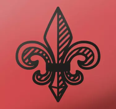 Fleur de Lis Wall Sticker - TenStickers