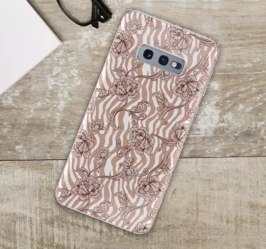 Floral Motif Samsung stickers - TenStickers