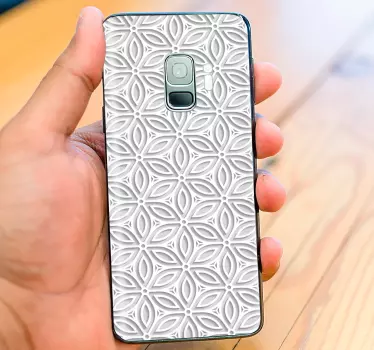 FLOWER PATTERN DETAIL Samsung stickers - TenStickers