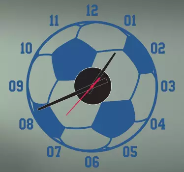 Football Clock Sticker - TenStickers