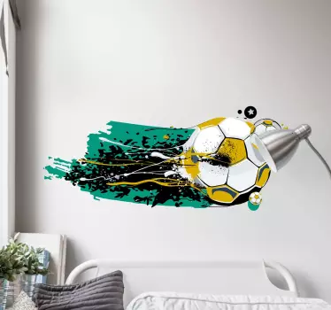 Football graffiti wall decal - TenStickers