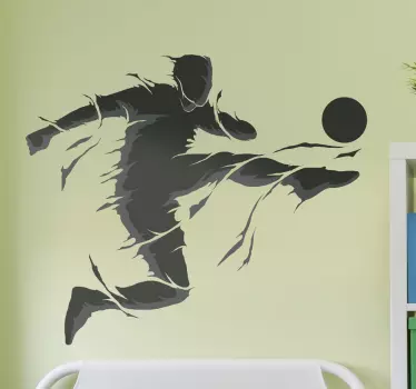 Football player football sticker - TenStickers